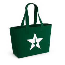 Tasche Stern weiß mit Spargel