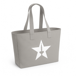 Tasche Stern weiß mit Spargel